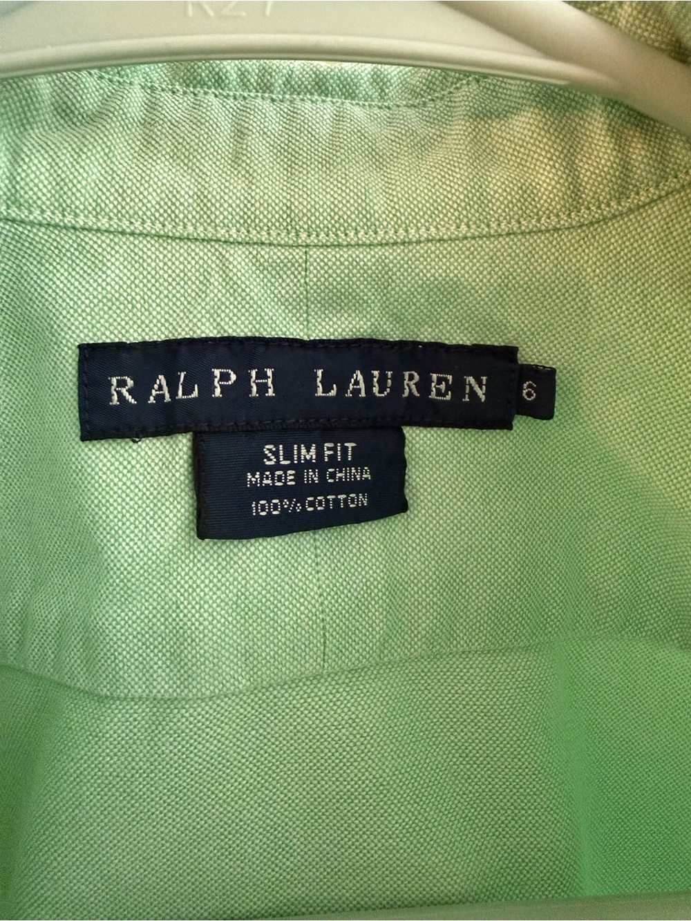 Vintage Ralph Lauren Oxford Shirt Size 6 💚💚💚 - Picture 4 of 5